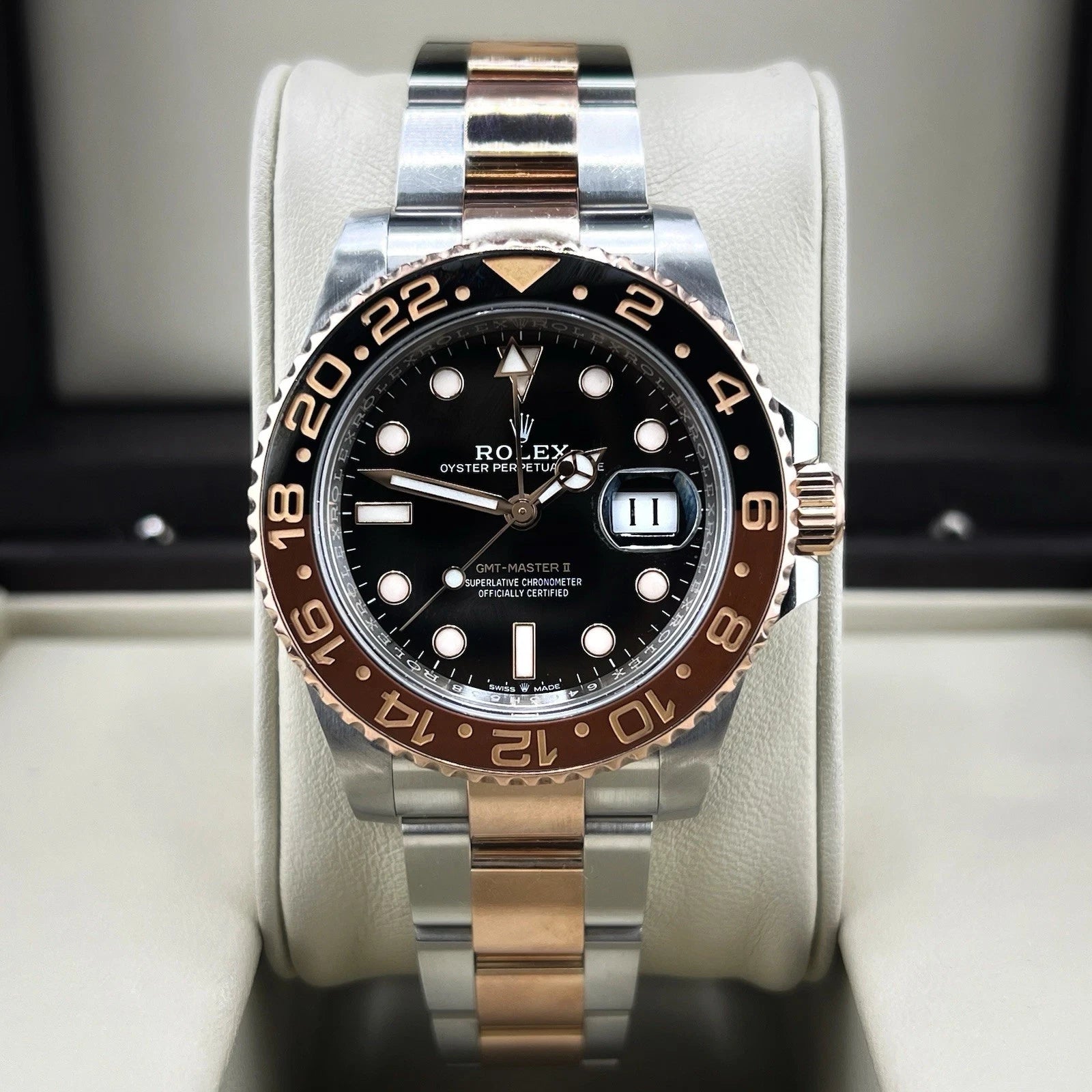 Rolex GMT-Master II 2026 Rootbeer 40mm Steel Rose Gold Oyster 126711CHNR B+P