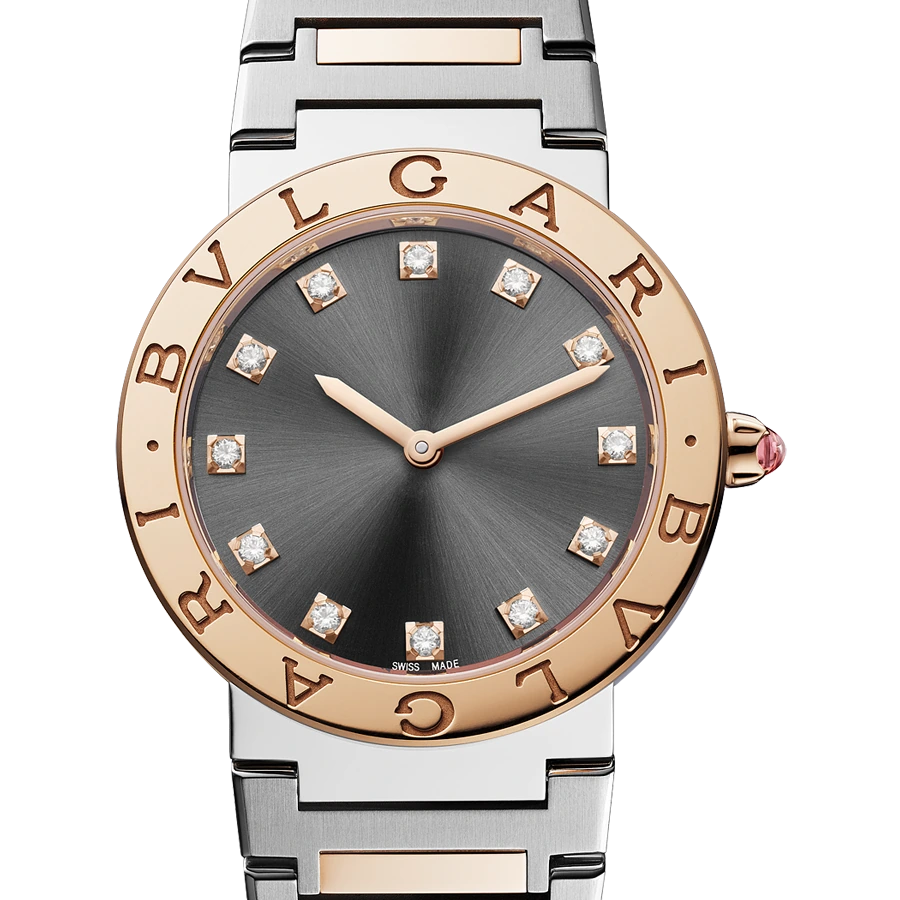 Bvlgari Bvlgari Bvlgari, 33 mm, Steel and gold