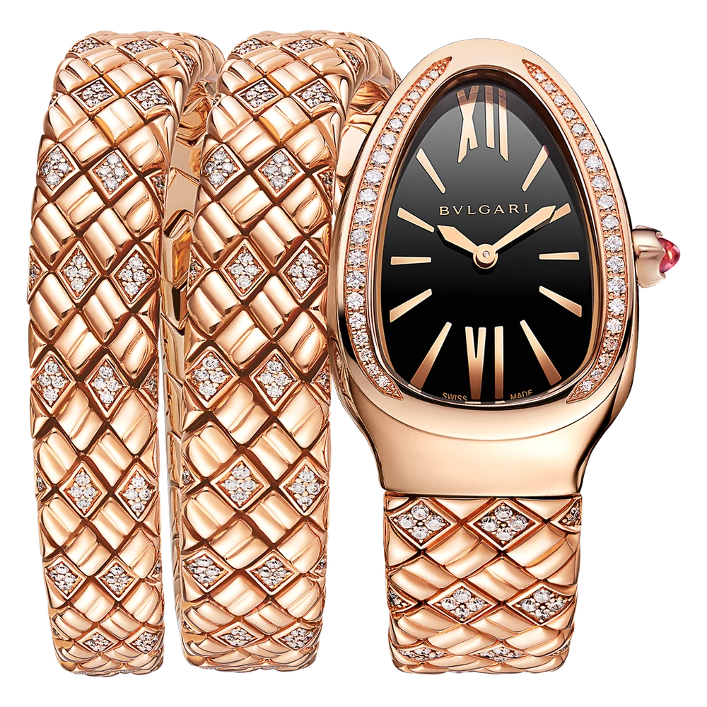 Bvlgari Serpenti Spiga, 35 mm, Rose gold