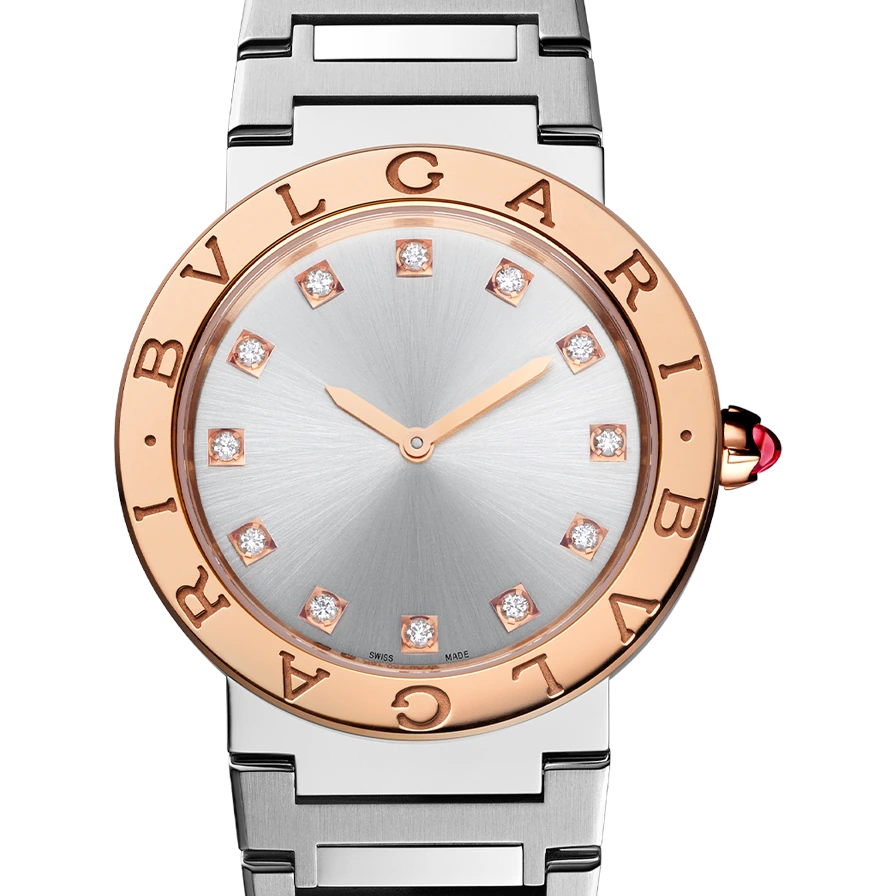 Bvlgari Bvlgari Bvlgari, 33 mm, Steel and gold