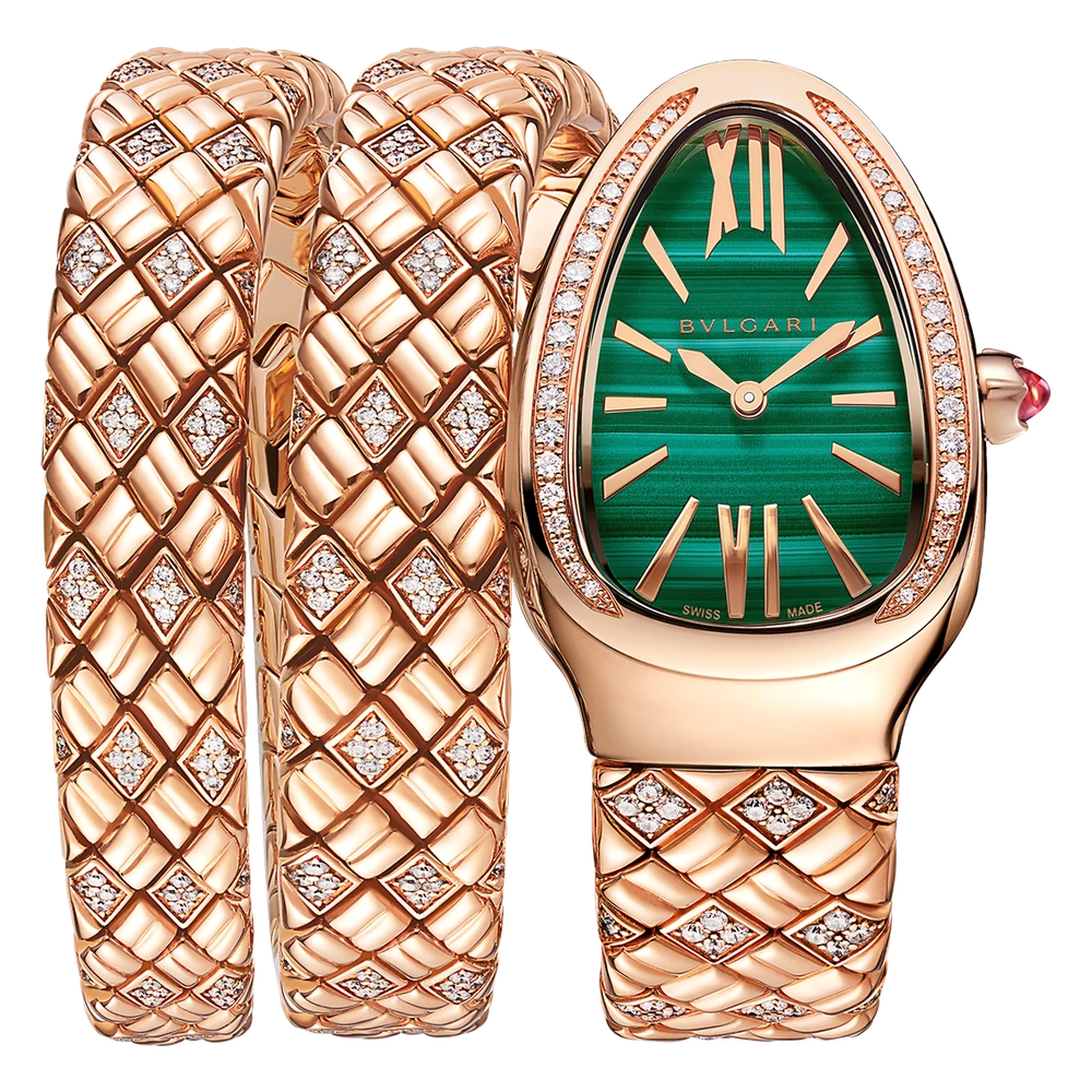 Bvlgari Serpenti Spiga, 35 mm, Rose gold