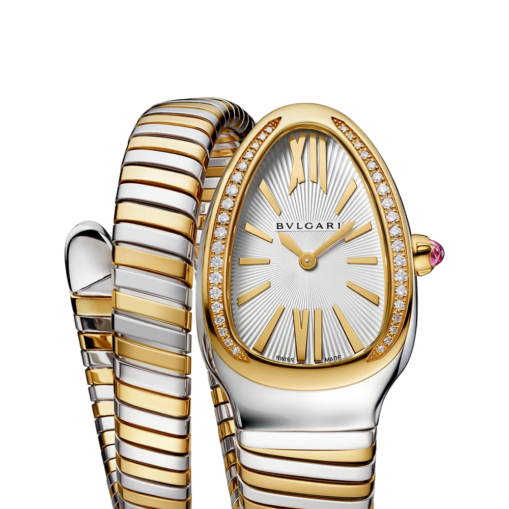 Bvlgari Serpenti Tubogas, 35 mm, Yellow gold and steel