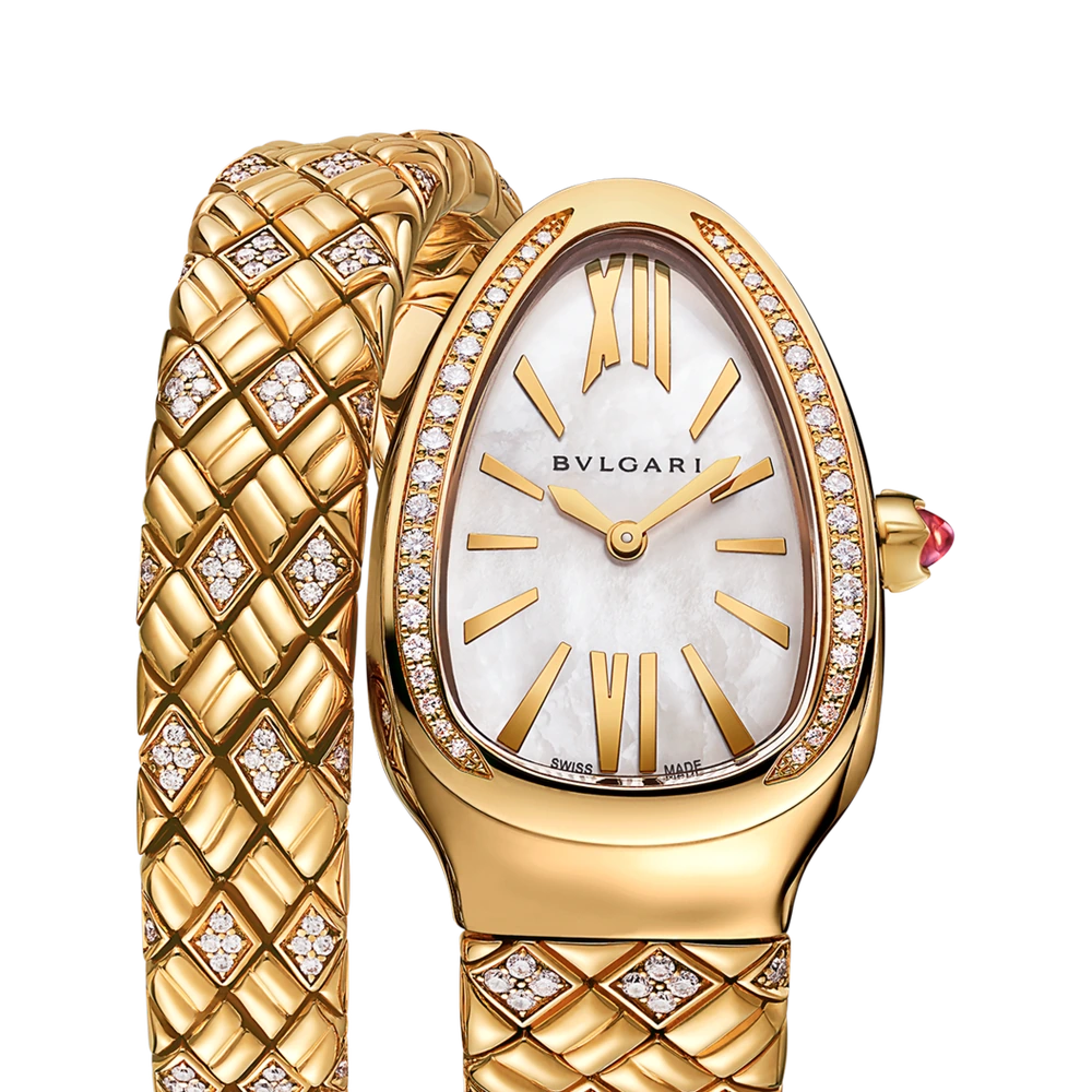 Bvlgari Serpenti Spiga, 35 mm, Yellow gold