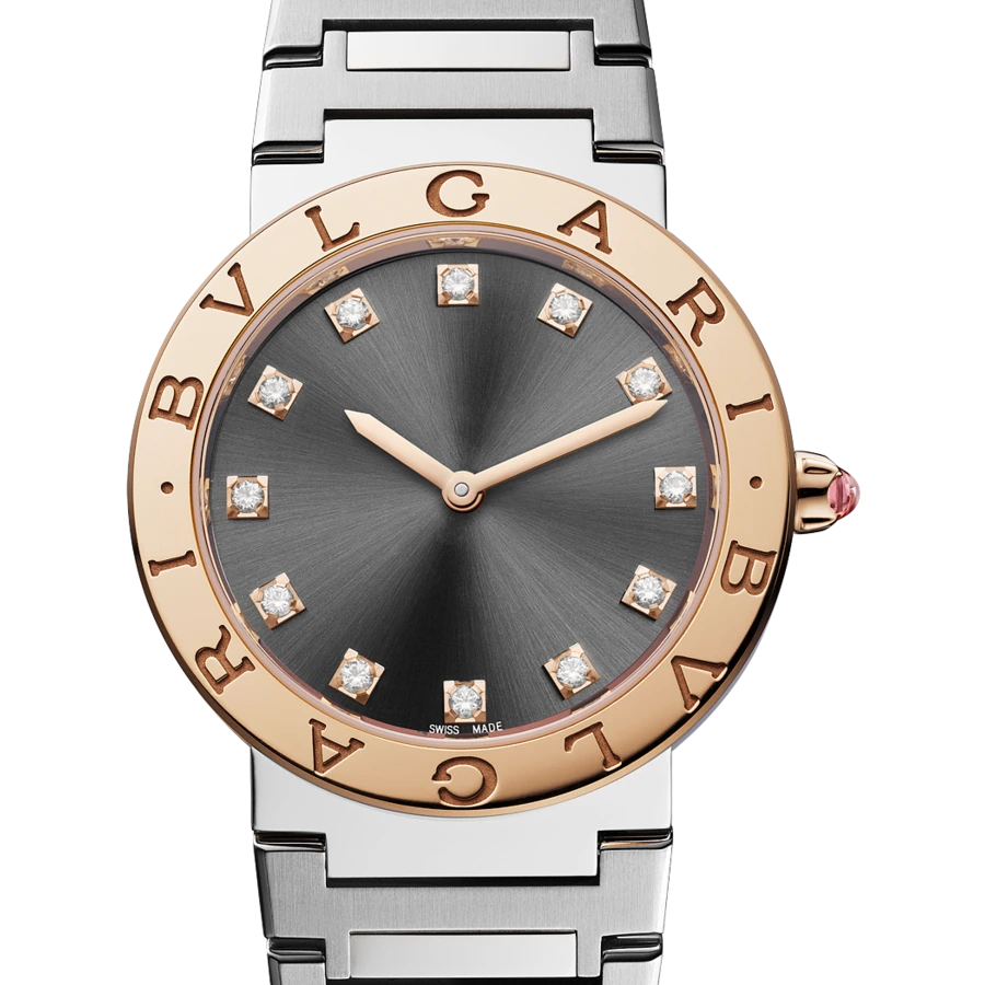 Bvlgari Bvlgari Bvlgari, 33 mm, Steel and gold