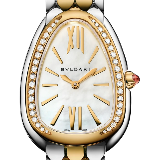 Bvlgari Serpenti Seduttori, 33 mm, Yellow gold and steel