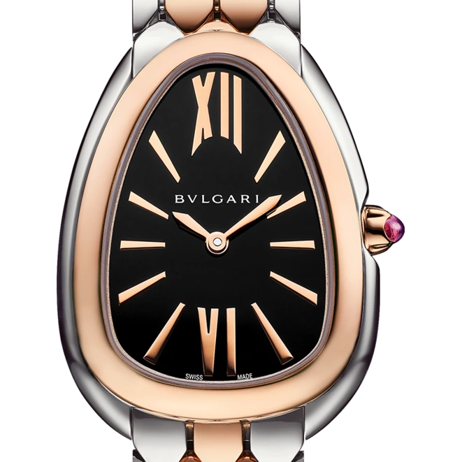 Bvlgari Serpenti Seduttori, 33 mm, Rose gold and steel