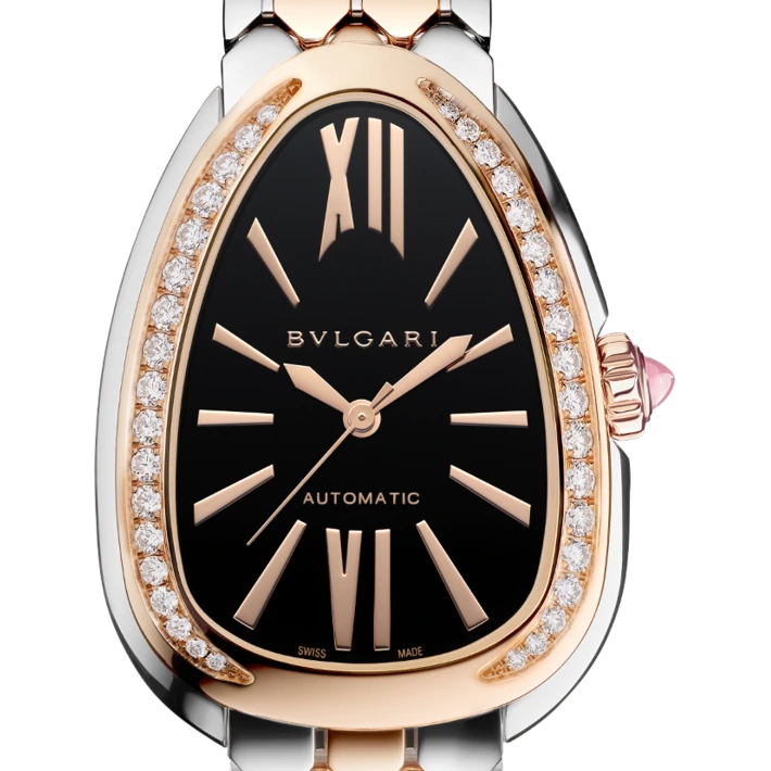 Bvlgari Serpenti Seduttori, 34 mm, Rose gold and steel