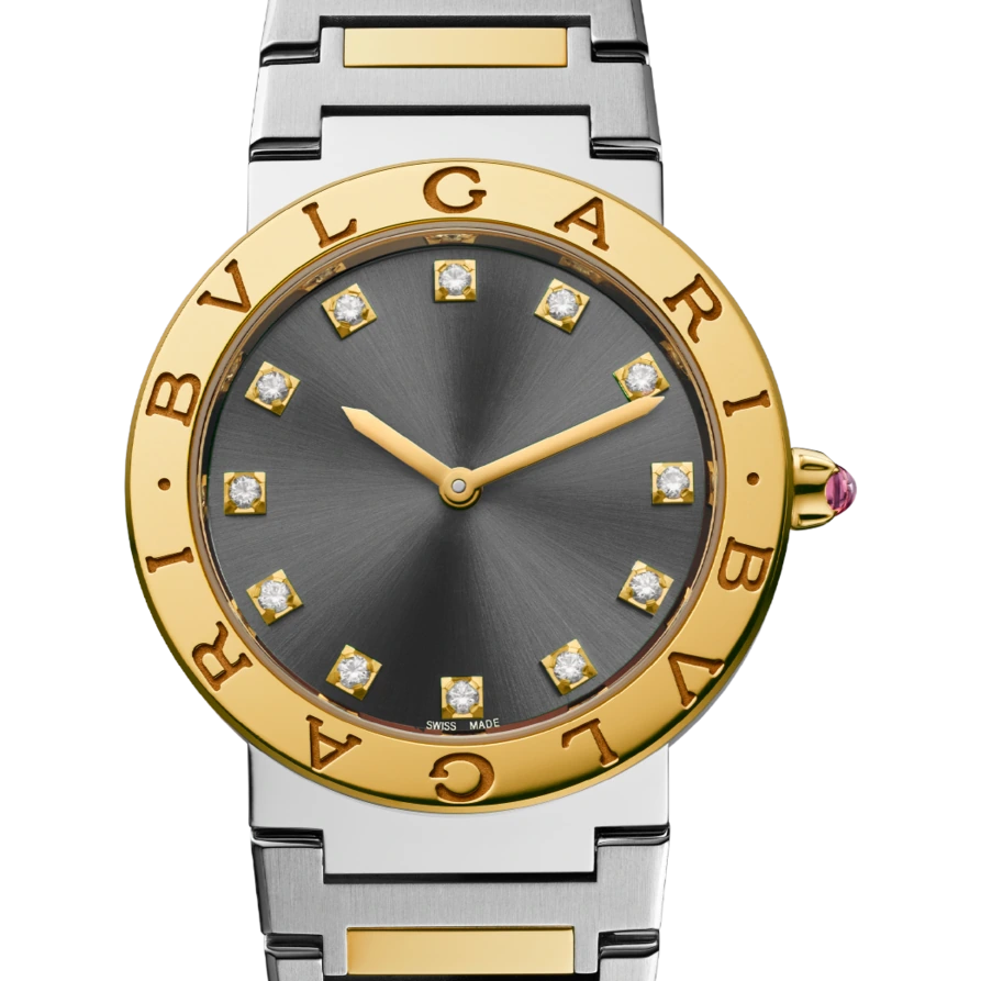 Bvlgari Bvlgari Bvlgari, 33 mm, Steel and gold