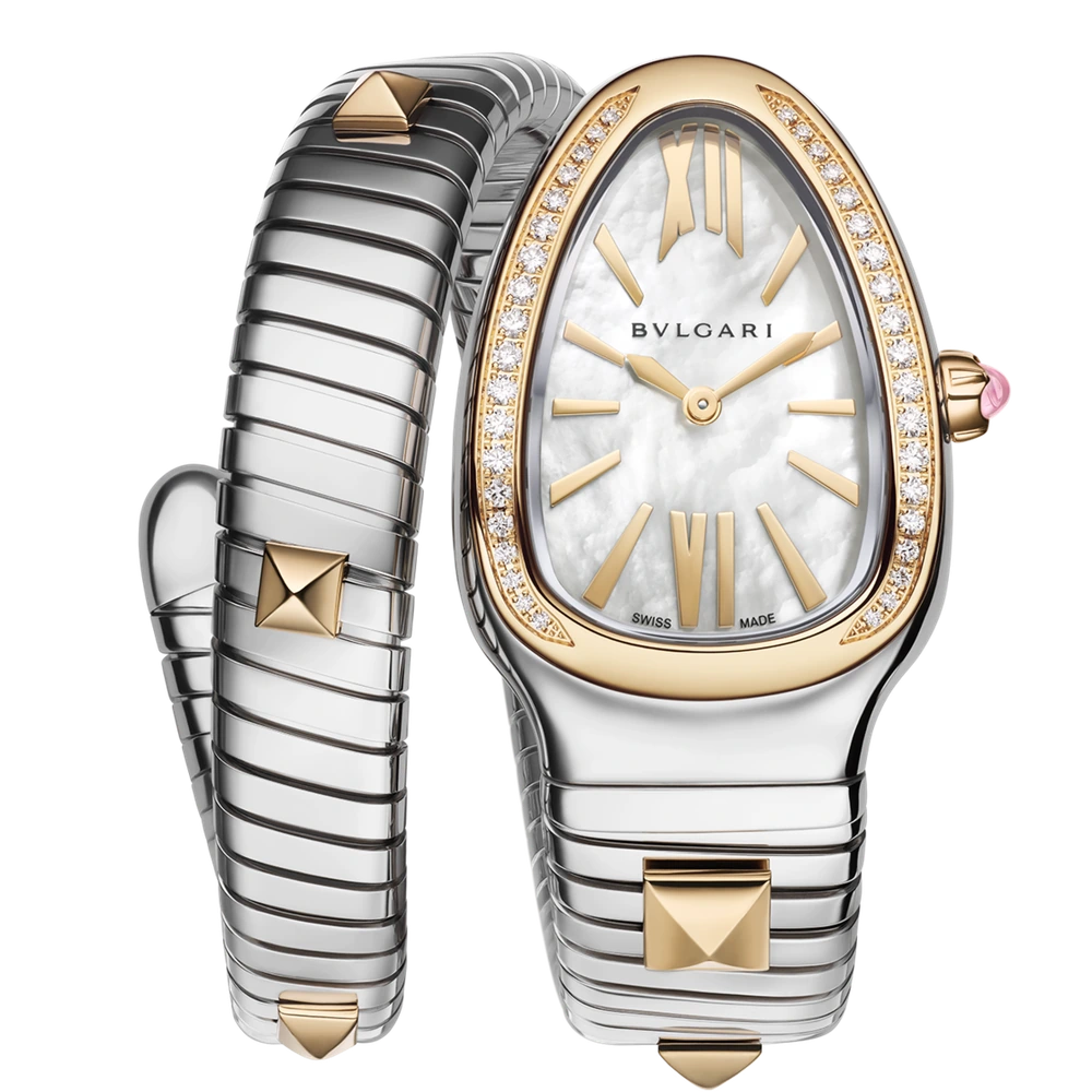 Bvlgari Serpenti Tubogas Gold & Steel, 35 mm, Steel and gold