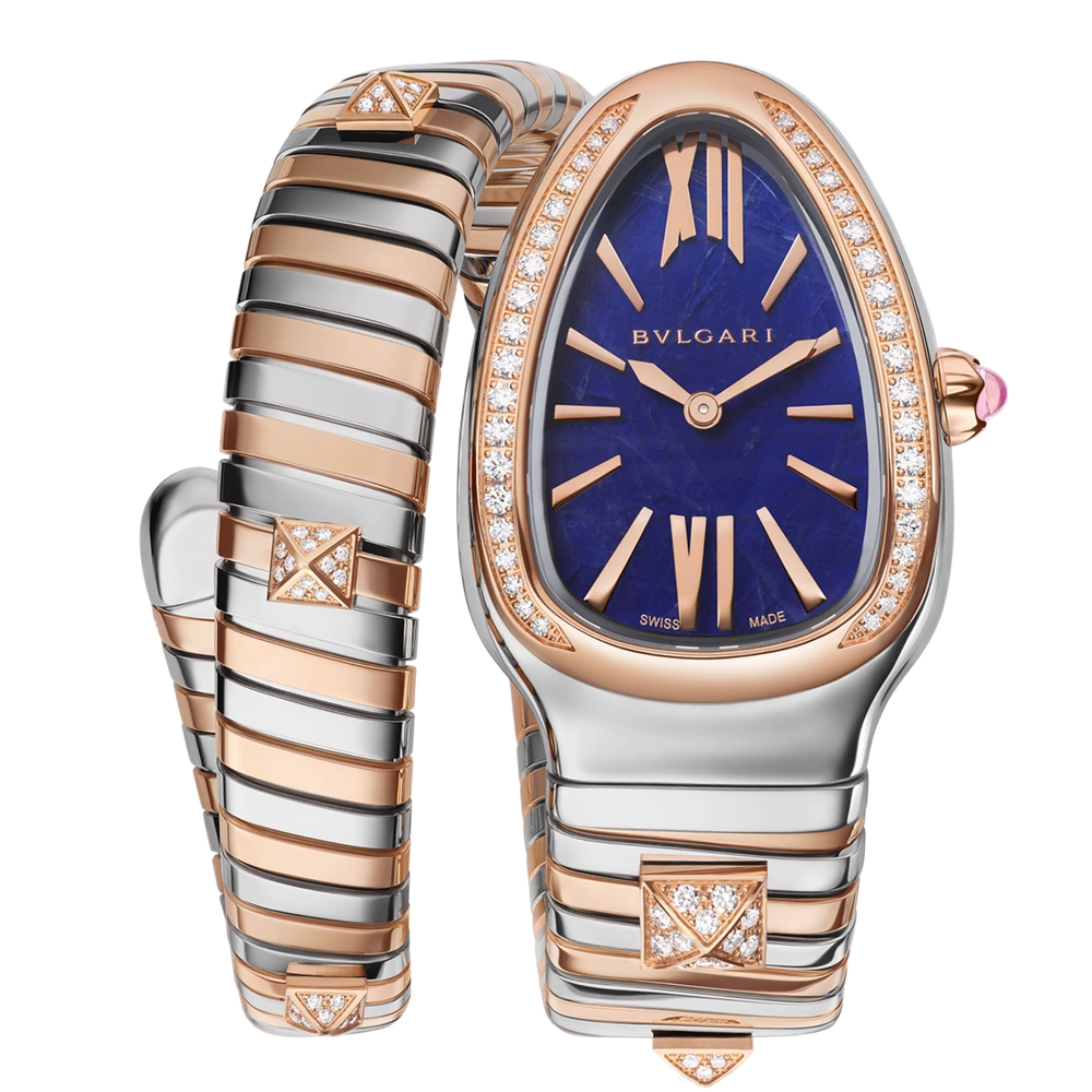 Bvlgari Serpenti Tubogas, 35 mm, Steel and gold