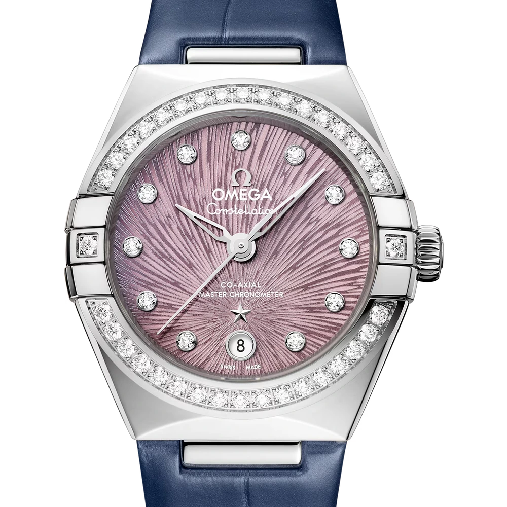 Omega 29 mm, steel on alligator