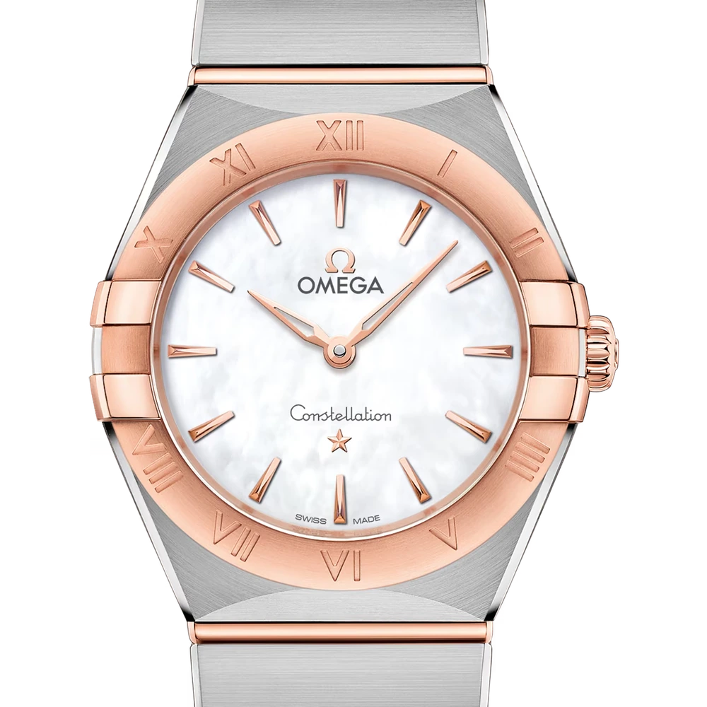 Omega 28 mm, steel - Sedna gold on steel - Sedna gold