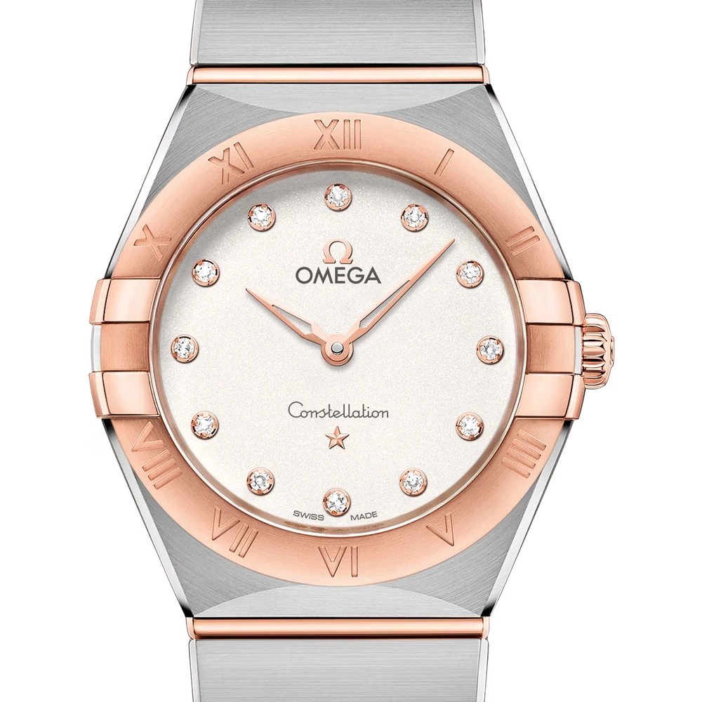 Omega 28 mm, steel - Sedna gold on steel - Sedna gold