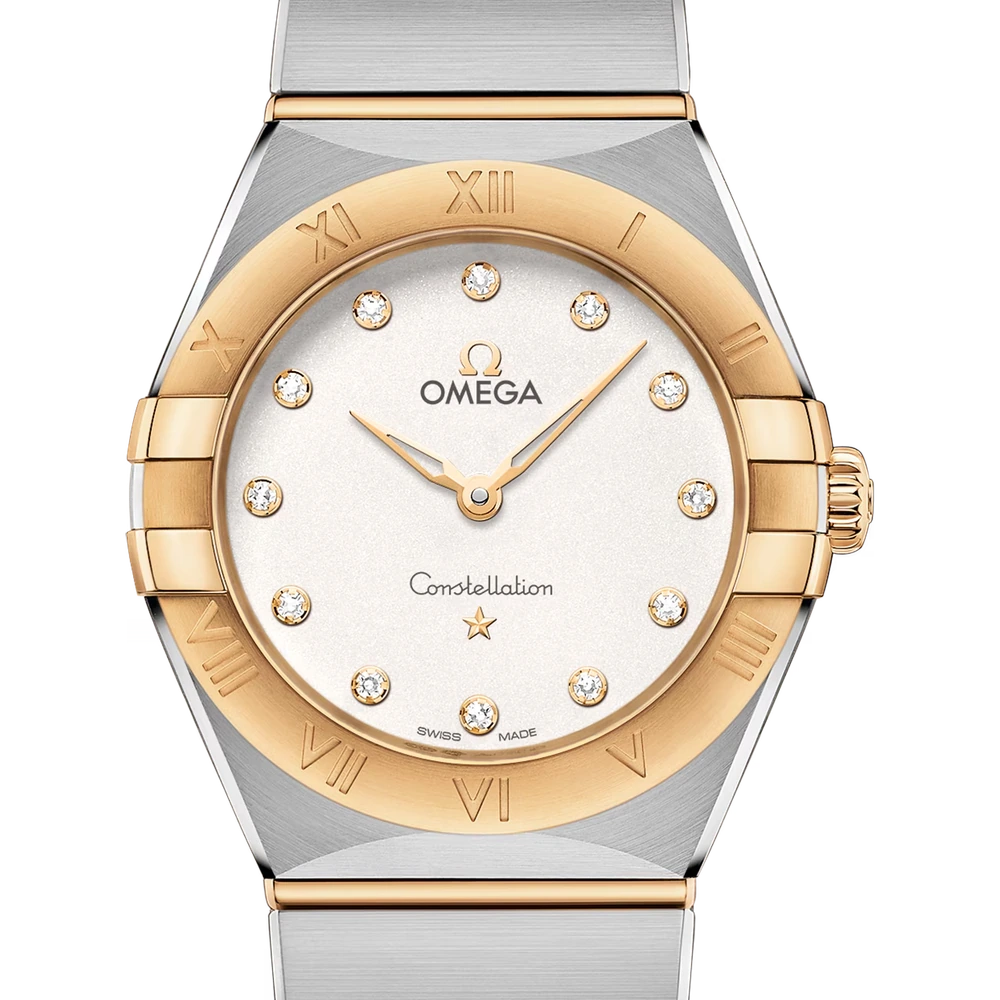 Omega 28 mm, steel - yellow gold on steel - yellow gold