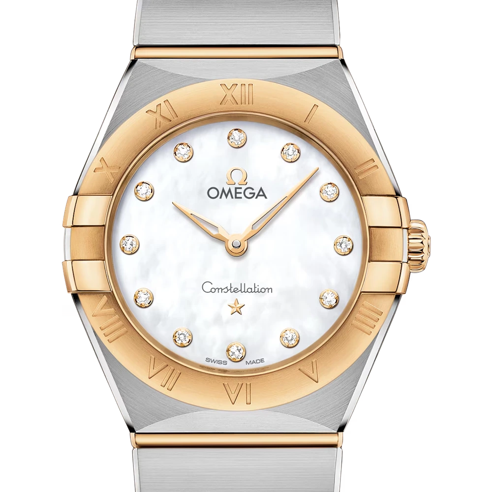 Omega 28 mm, steel - yellow gold on steel - yellow gold