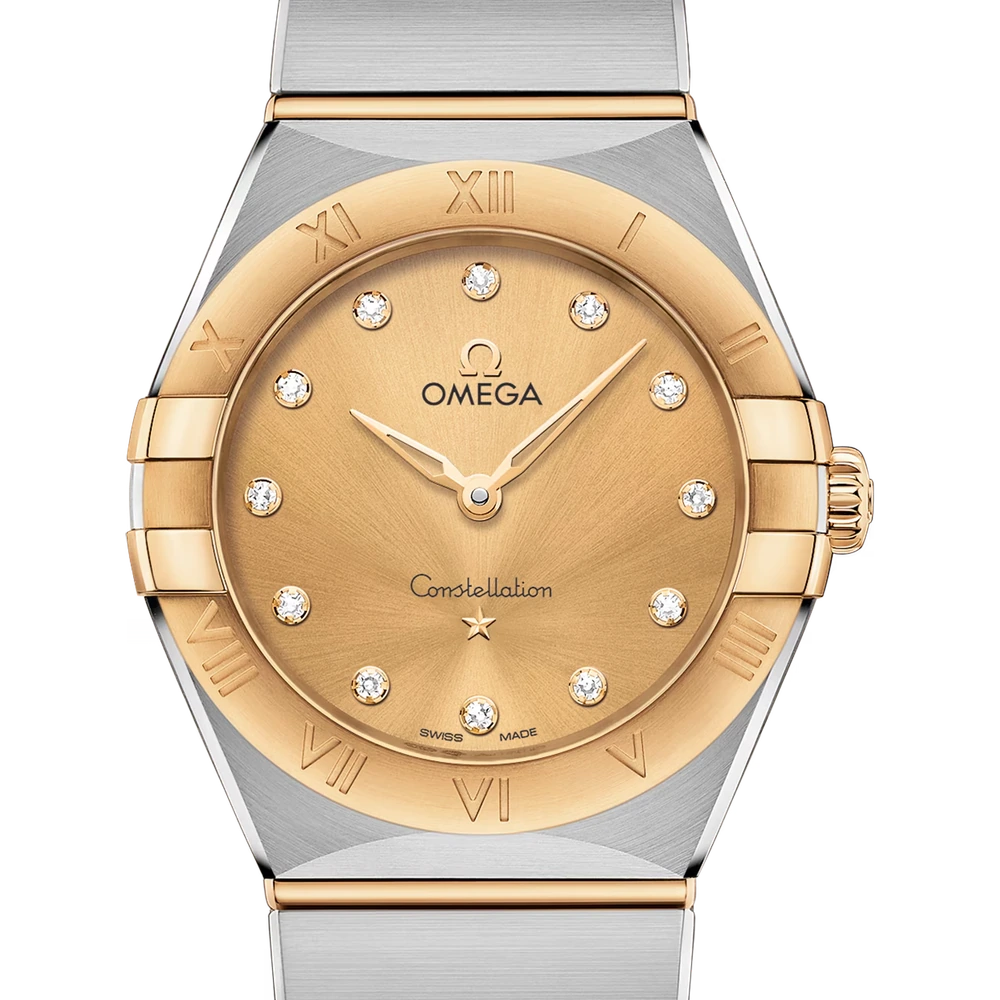 Omega 28 mm, steel - yellow gold on steel - yellow gold