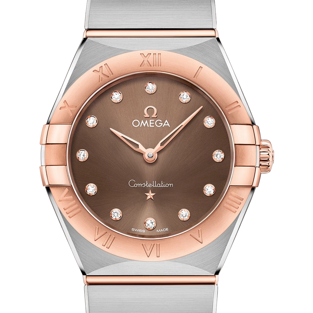 Omega 28 mm, steel - Sedna gold on steel - Sedna gold