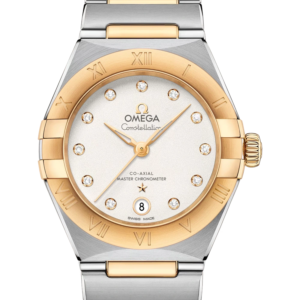 Omega 29 mm, steel - yellow gold on steel - yellow gold