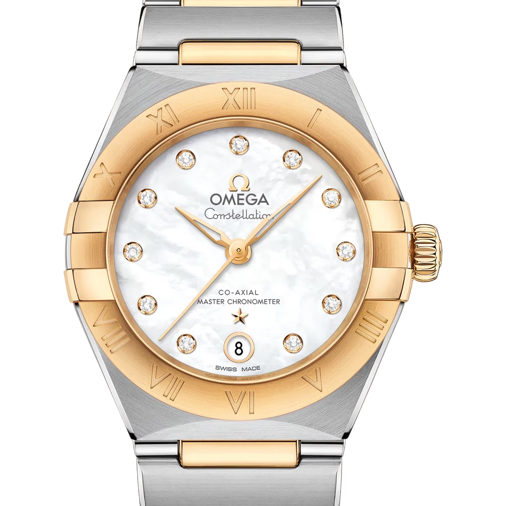 Omega 29 mm, steel - yellow gold on steel - yellow gold