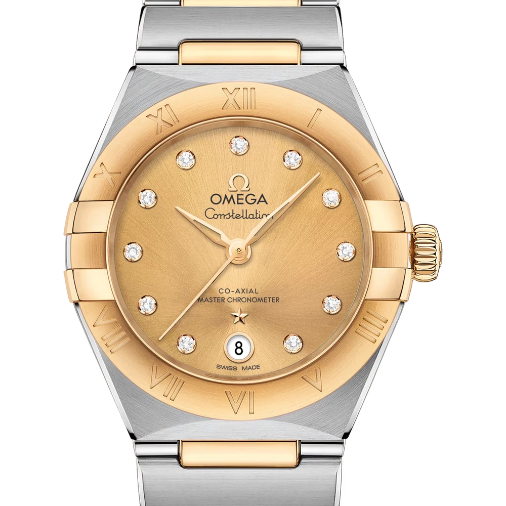 Omega 29 mm, steel - yellow gold on steel - yellow gold