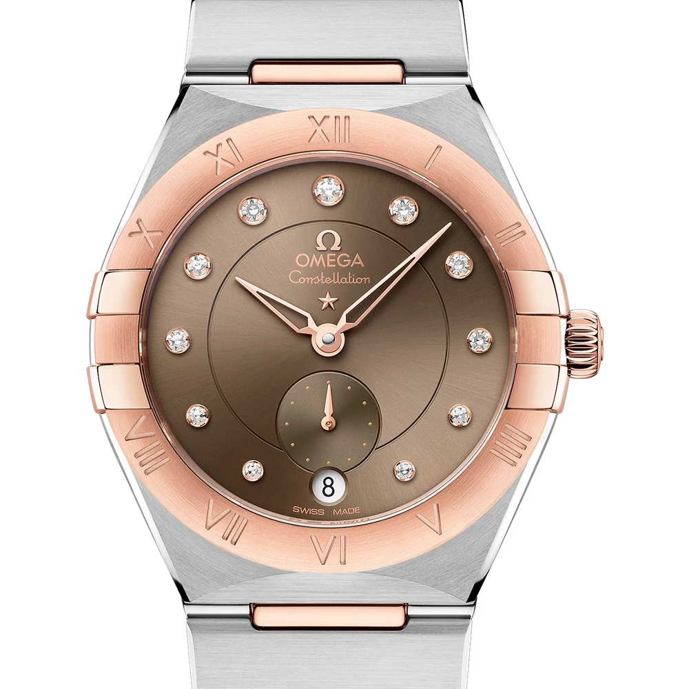 Omega 34 mm, steel - Sedna gold on steel - Sedna gold