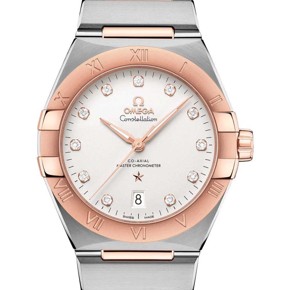 Omega 39 mm, steel - Sedna gold on steel - Sedna gold