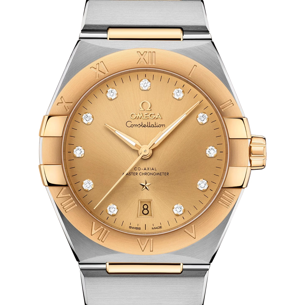 Omega 39 mm, steel - yellow gold on steel - yellow gold
