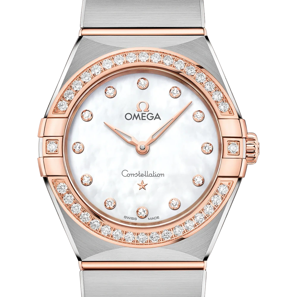 Omega 28 mm, steel - Sedna gold on steel - Sedna gold