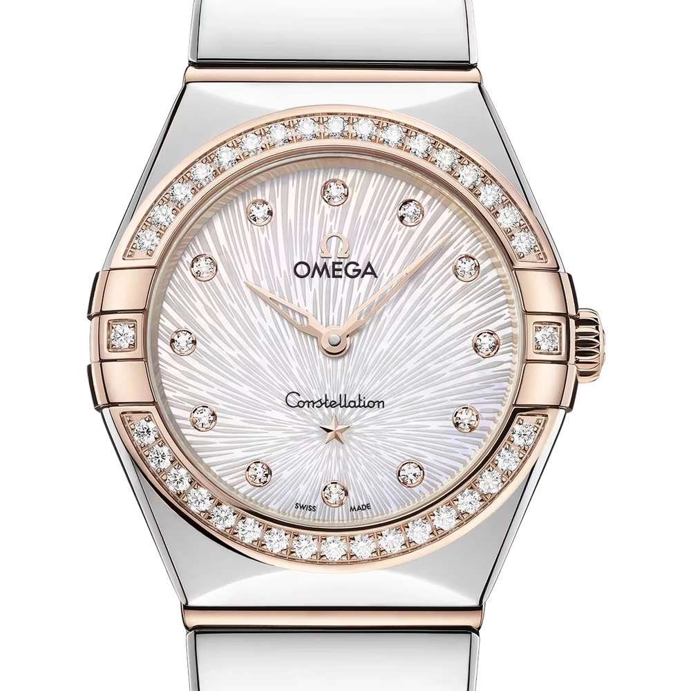 Omega 28 mm, steel - Sedna gold on steel - Sedna gold
