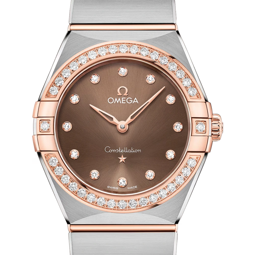Omega 28 mm, steel - Sedna gold on steel - Sedna gold