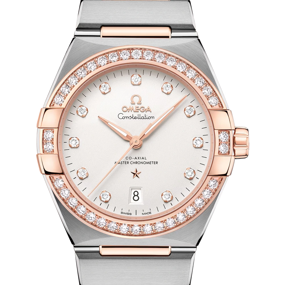 Omega 39 mm, steel - Sedna gold on steel - Sedna gold