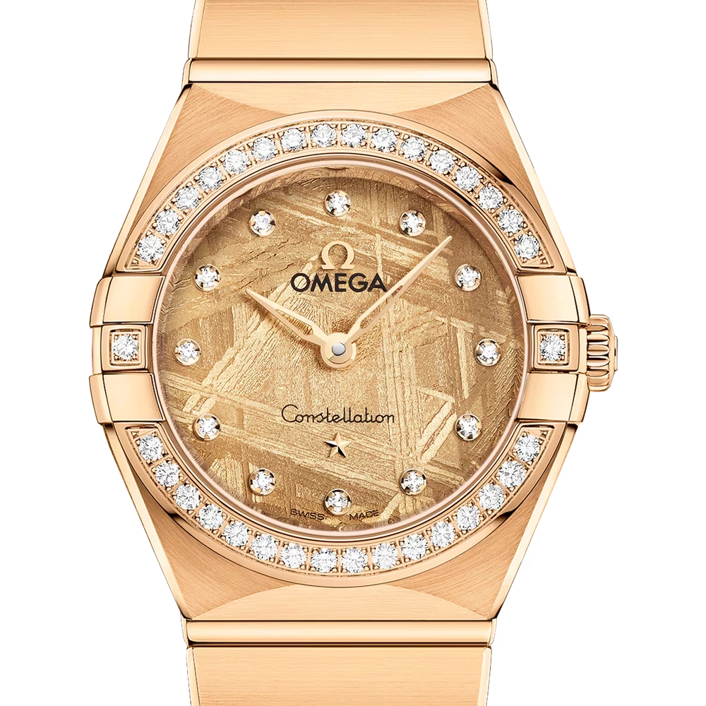 Omega 25 mm, yellow gold on yellow gold