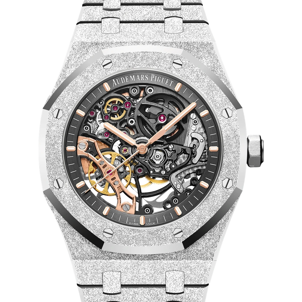 Audemars Piguet Frosted Gold Double Balance Wheel Openworked
