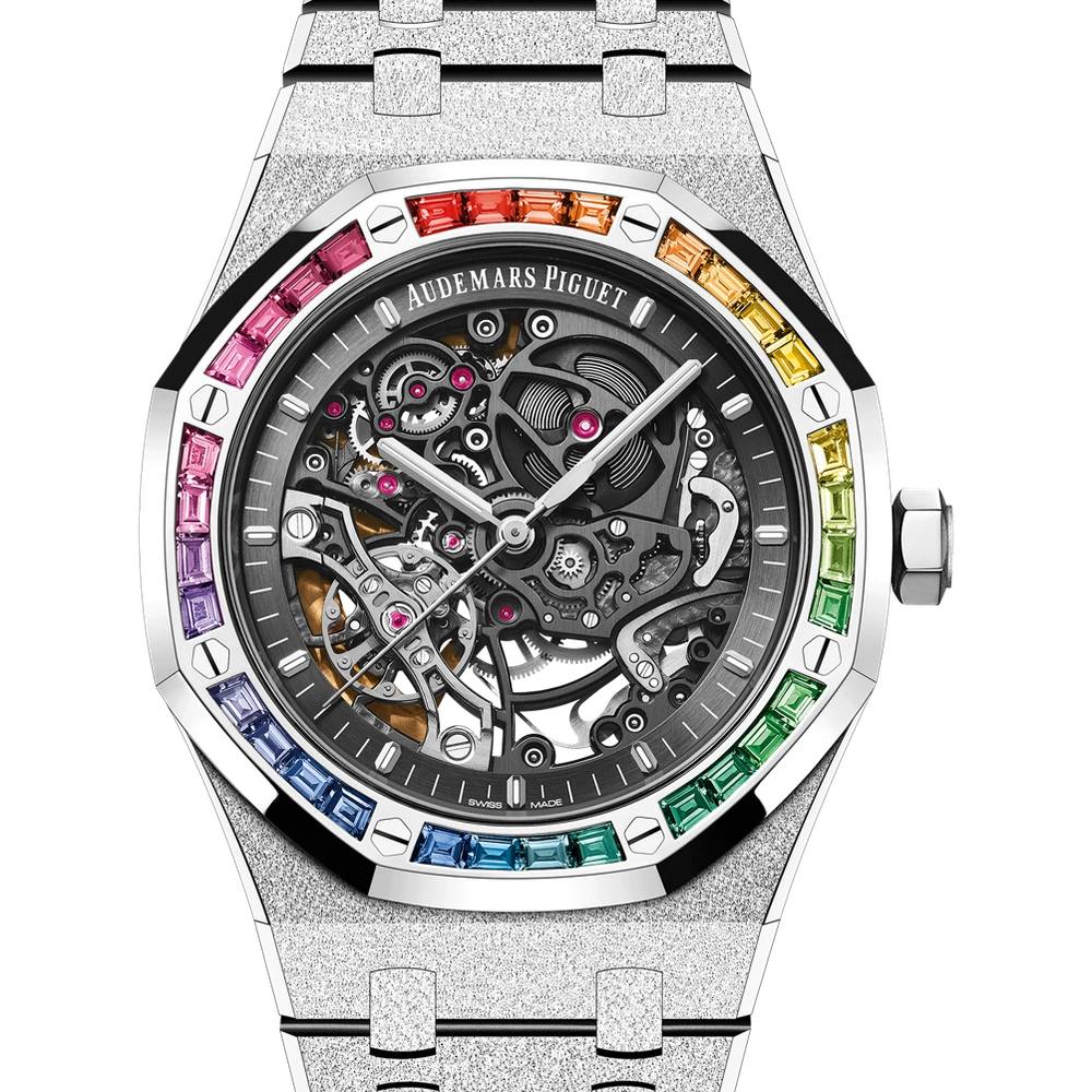 Audemars Piguet Frosted Gold Double Balance Wheel Openworked