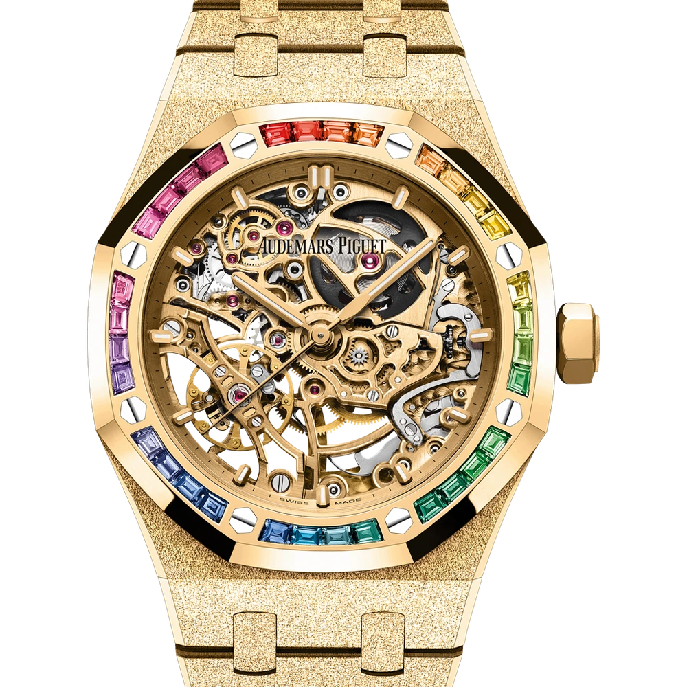 Audemars Piguet Frosted Gold Double Balance Wheel Openworked