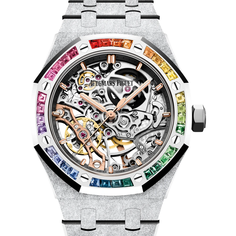 Audemars Piguet Frosted Gold Double Balance Wheel Openworked