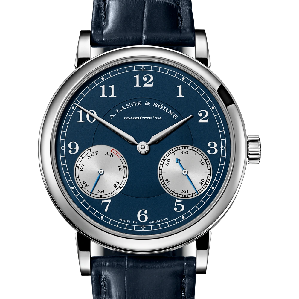 A. Lange & Söhne White Gold, Blue/rhodié Dial