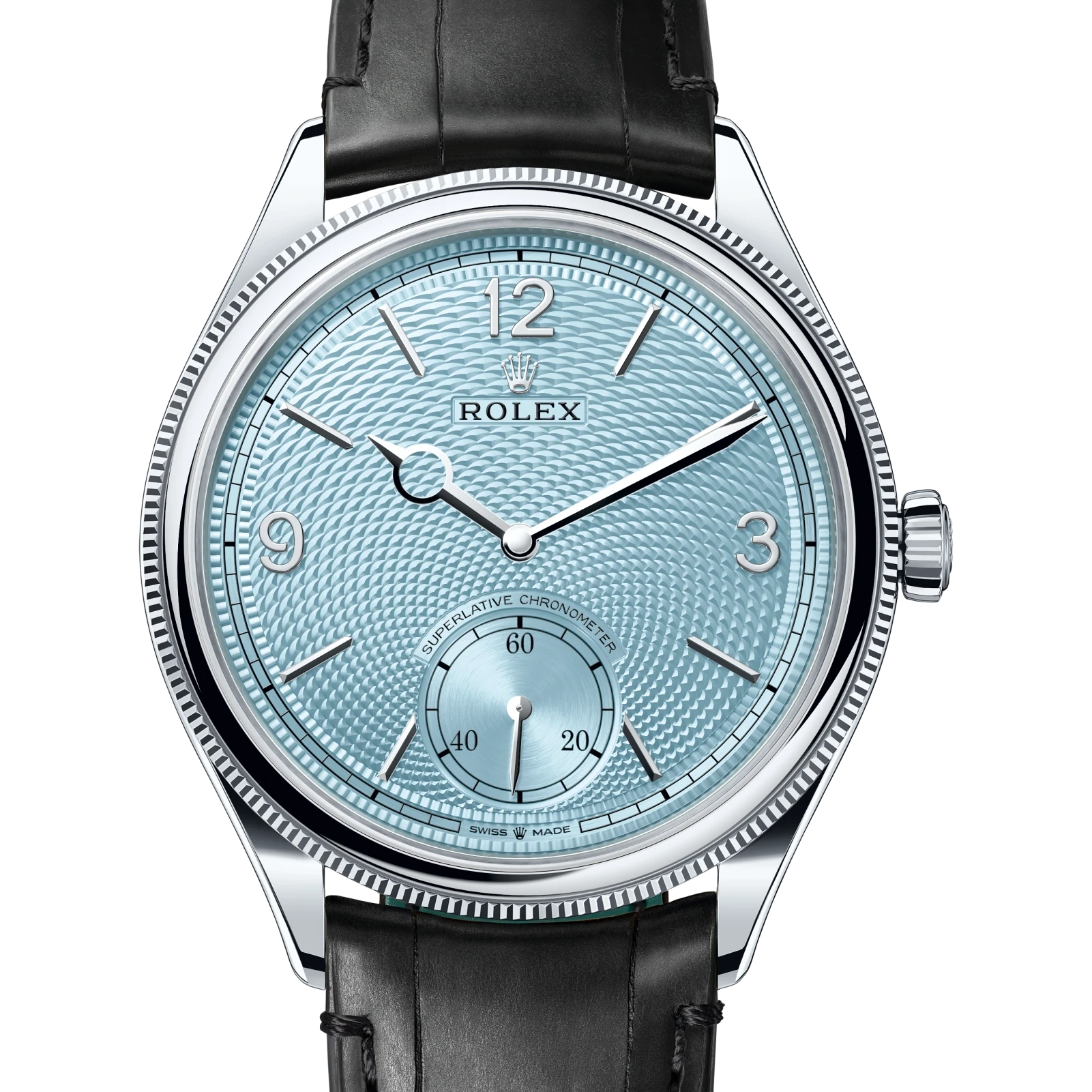 Rolex 1908 39 mm, platinum, polished finish Reference 52506