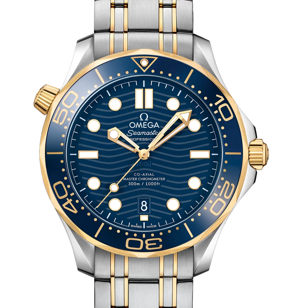 Omega 42 mm, steel - yellow gold on steel - yellow gold