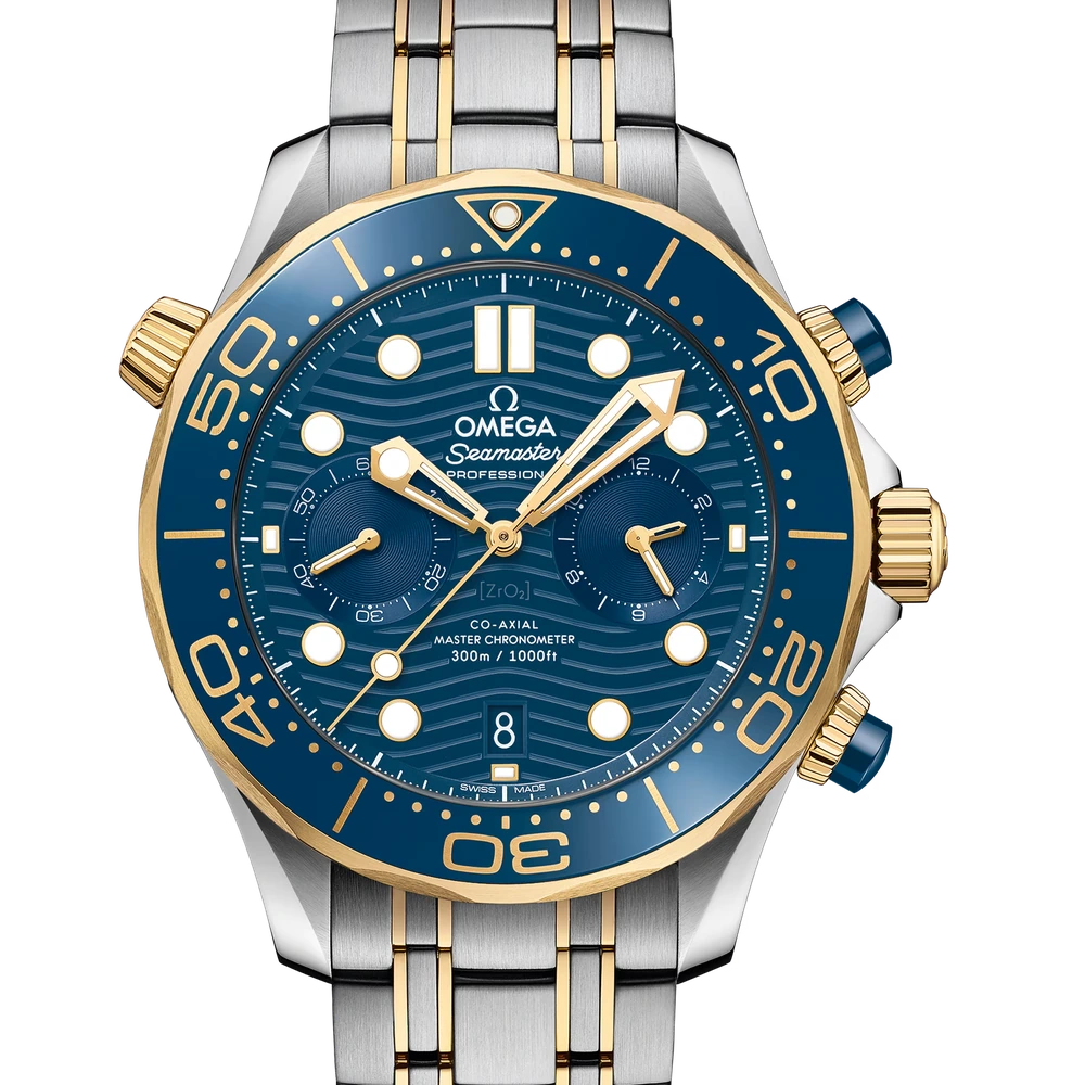 Omega 44 mm, steel - yellow gold on steel - yellow gold
