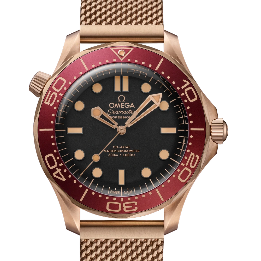 Omega 42 mm, Bronze gold on Bronze gold