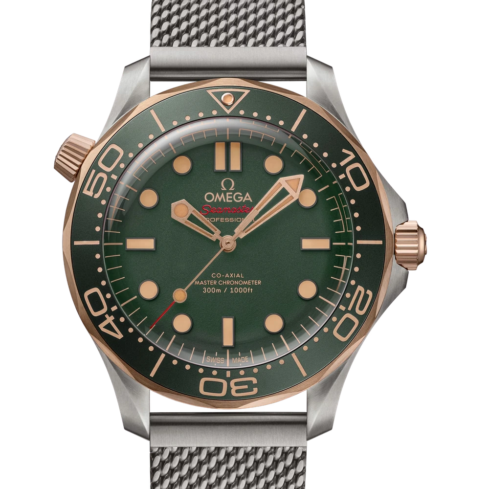 Omega 42 mm, titanium - Bronze gold on titanium