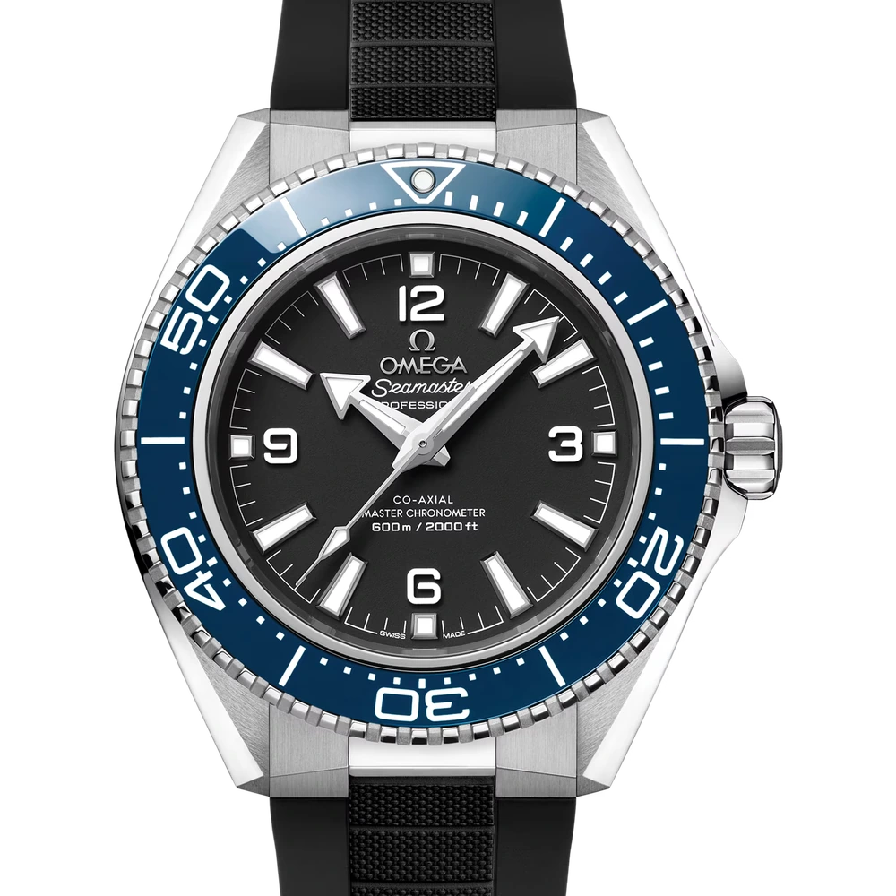 Omega 42 mm, steel on rubber strap