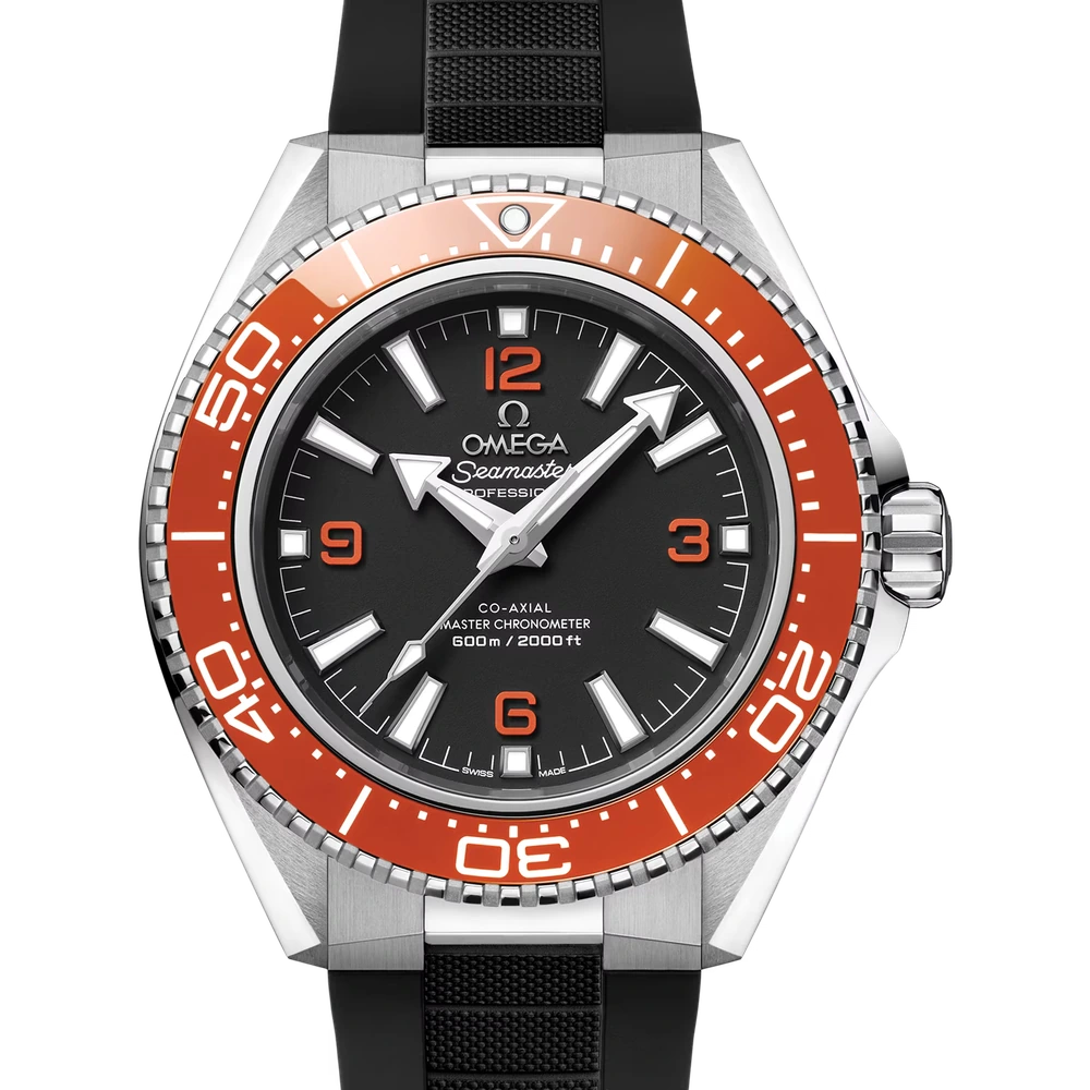 Omega 42 mm, steel on rubber strap