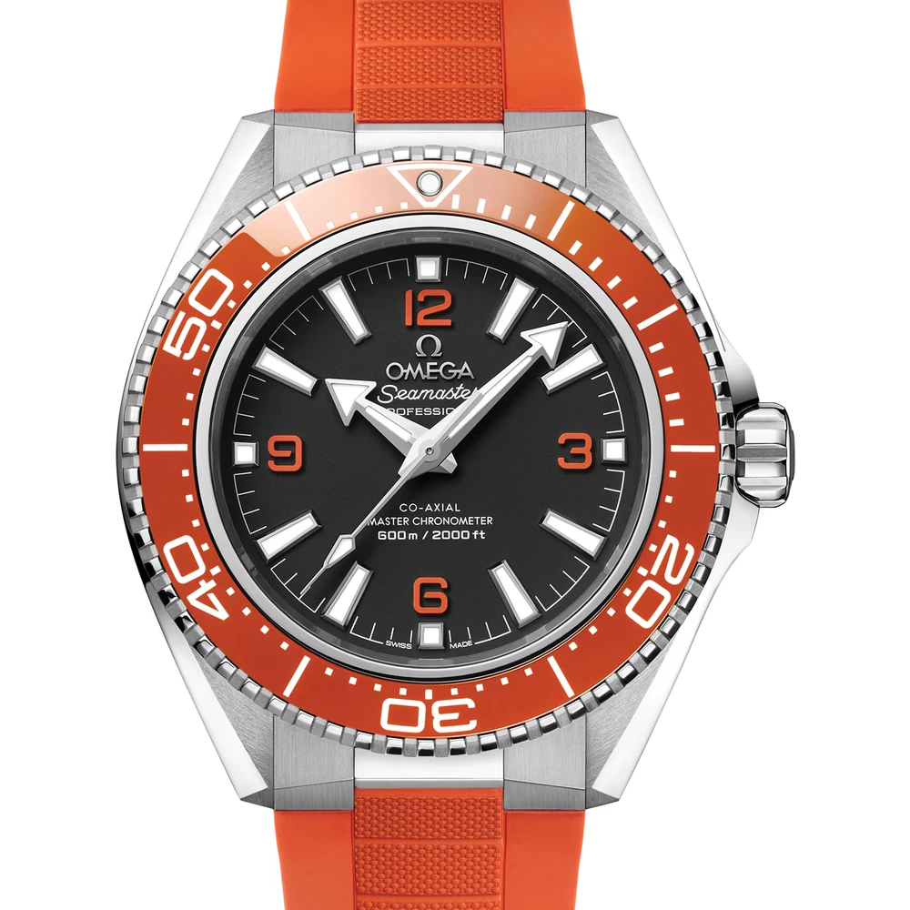 Omega 42 mm, steel on rubber strap