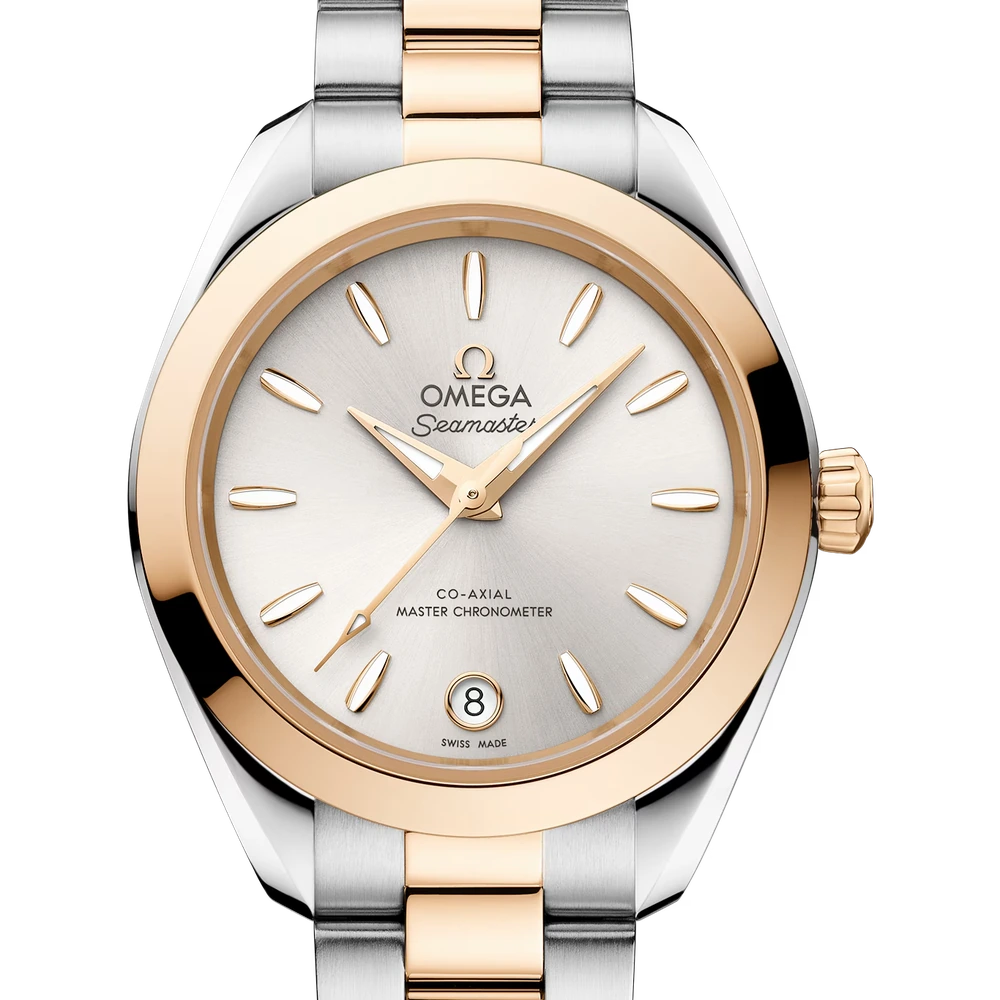 Omega 30 mm, steel - Moonshine gold on steel - Moonshine gold