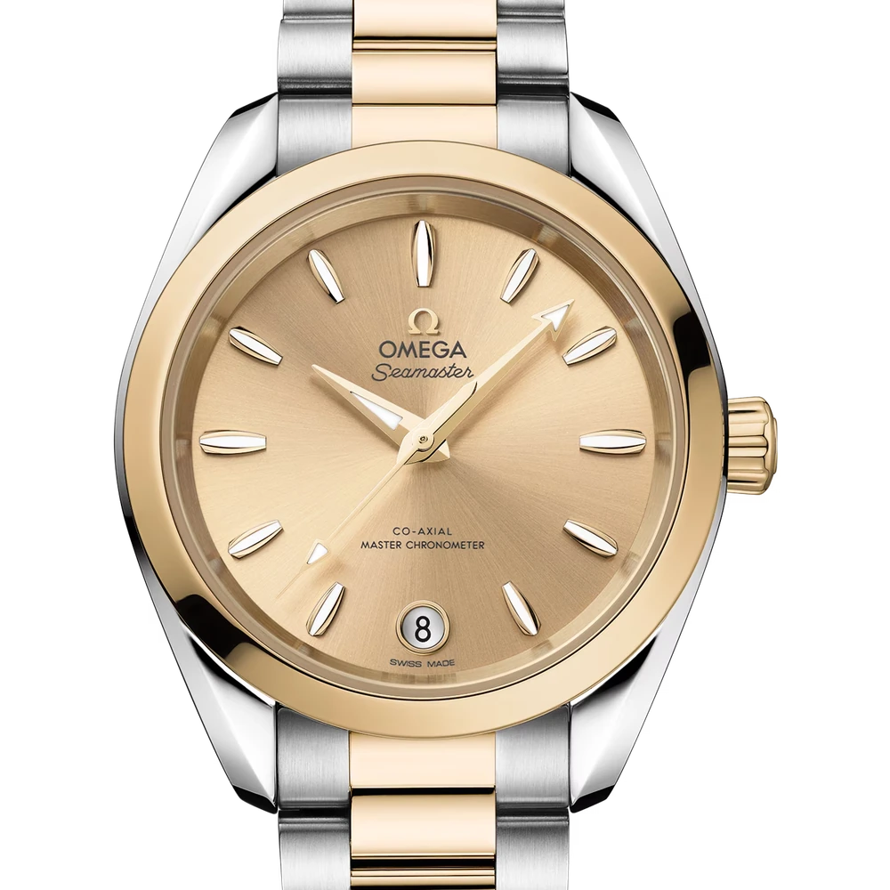 Omega 34 mm, steel - Moonshine gold on steel - Moonshine gold