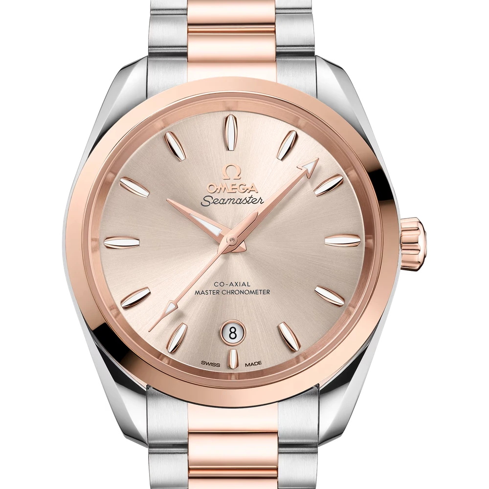 Omega 38 mm, steel - Sedna gold on steel - Sedna gold