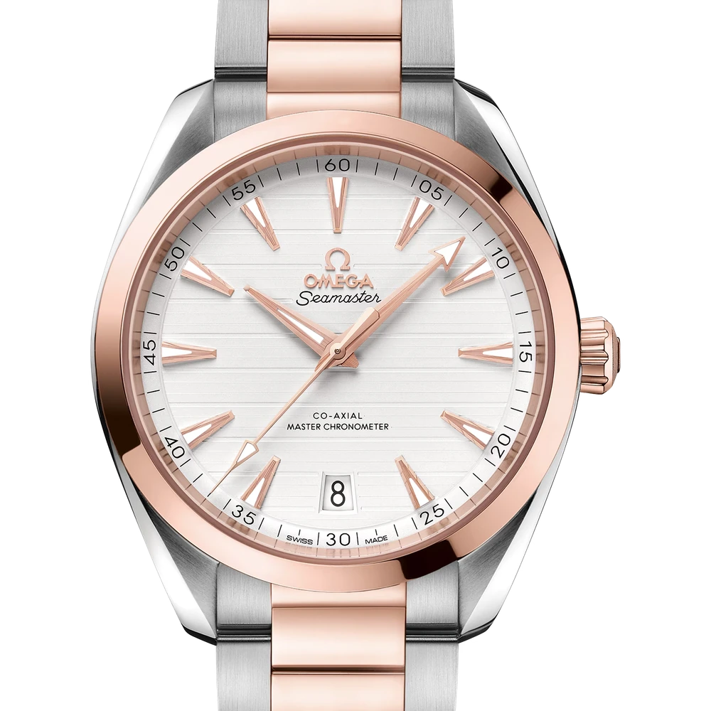 Omega 41 mm, steel - Sedna gold on steel - Sedna gold