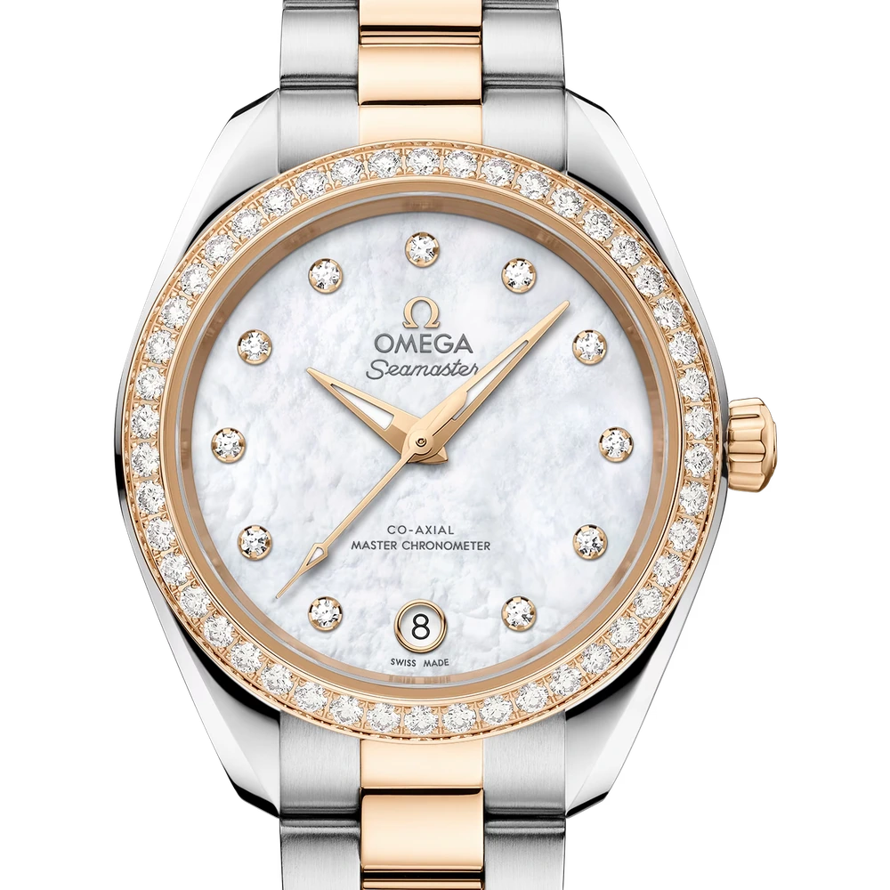 Omega 30 mm, steel - Moonshine gold on steel - Moonshine gold